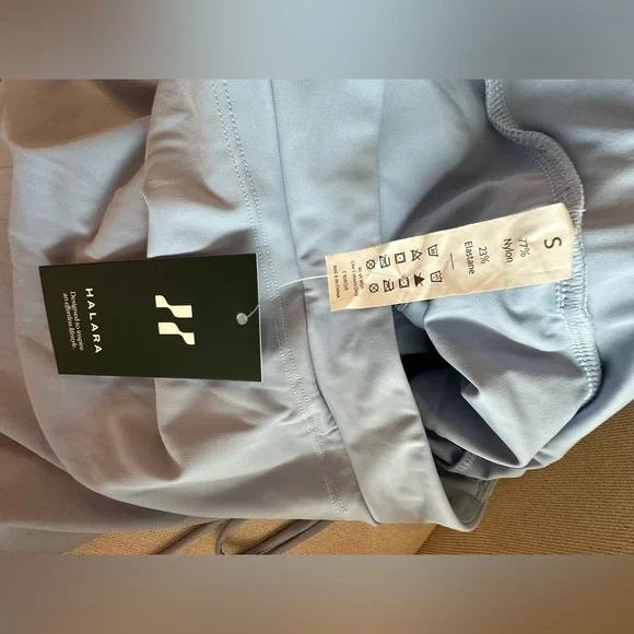 NWT- HALARA - Light Blue Tie-Waist Skort - size S - Picture 10 of 11